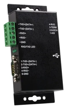 StarTech USB adaptér na sériový Port s optickou izoláciou čierna / Redukcia USB na sériový Port / RS-422/485 / 1,8 m (ICUSB422IS)