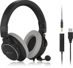Behringer BH470U čierna / Slúchadlá s mikrofónom / 2.5m / USB / 3.5mm + 6.3mm (27000929)
