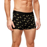 Noviti Boxerky BB006 Vzor M-2XL černá whisky XXL