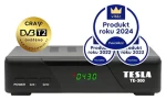 TESLA TE-300 / DVB-T2 prijímač / H.265 / HEVC / CRA overené / CEC (8594163278311)