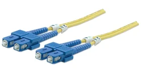 Intellinet žlutá / Optický kabel / SC/SC / Singlemode OS2 / Duplex / 5 m (470636)