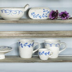 Strömshaga Kameninový hrnček Viola Bow Blue 300 ml