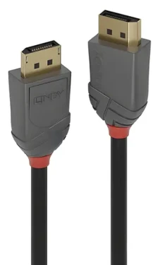 Lindy DisplayPort 1.4 kábel čierna / Prípojný kábel / DisplayPort - DisplayPort / 1 m / 8K / 60 Hz (36481)