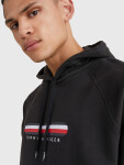 Pánska mikina SEACELL SIGNATURE TAPE HOODY UM0UM02385BDS čierna Tommy Hilfiger