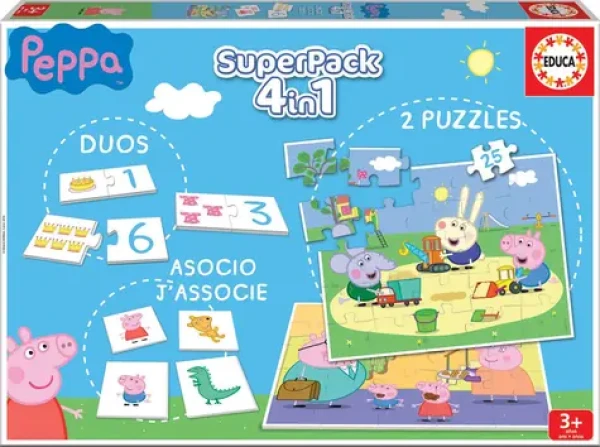 Educa Súbor hier Prasiatko Peppa 4v1