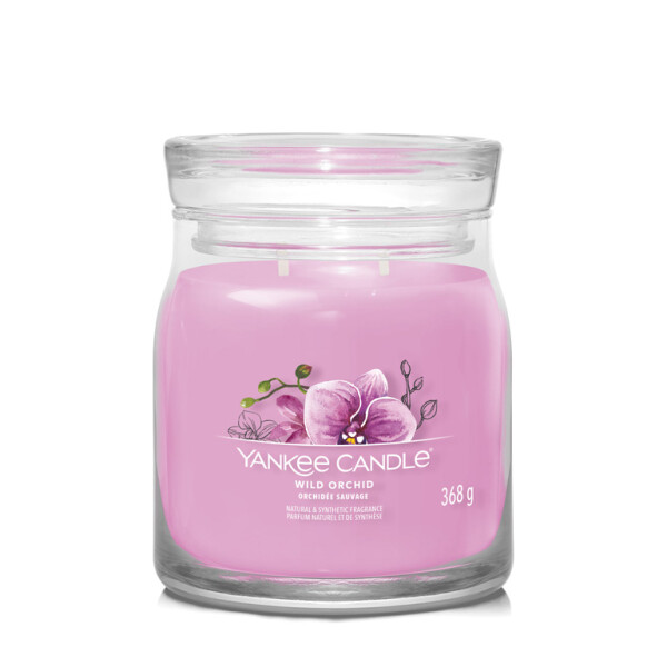 Yankee Candle Signature Wild Orchid stredný pohár 368g / doba horenia až: 50 h (5038581129075)