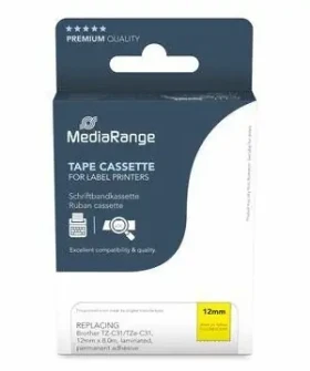 MediaRange páska pre Brother TZ-C31/TZe-C31 / Kazeta s páskou / čierna tlač / 12 mm / 8 m (MRBTZC31)