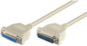 MicroConnect sériový kábel D-SUB 25-pin (M) - D-SUB 25-pin (F) 2m béžová (MODGR2)