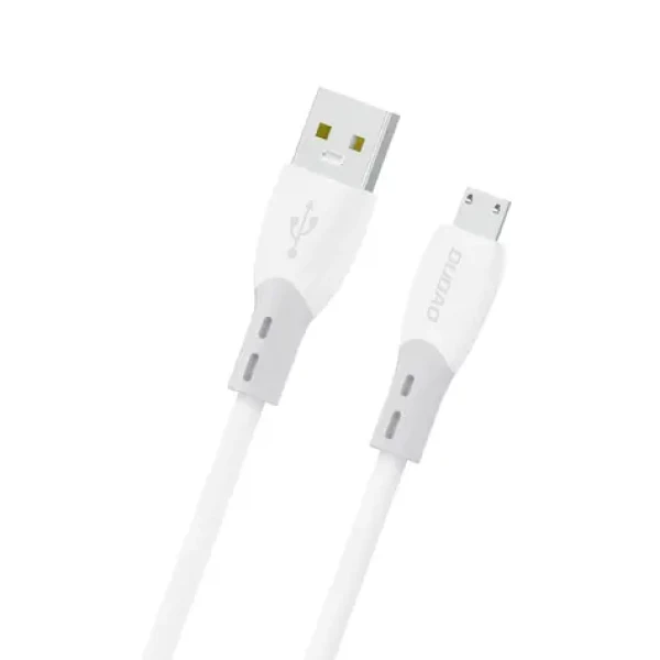 Dudao L25SM biela / Dátový kábel / USB-A / micro USB 3A / 1 m