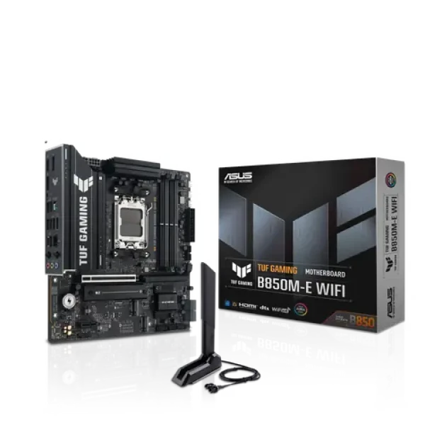 Asus TUF GAMING B850M-E WIFI / B850 / 4X DDR5 / 1x 2.5 GLAN / Wi-Fi 6E / mATX (90MB1LS0-M0EAY0)