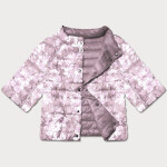 Dirty Pink/Floral obojstranná dámska bunda s 3/4 rukávmi Minority (M23-7010-57) odstíny růžové 48
