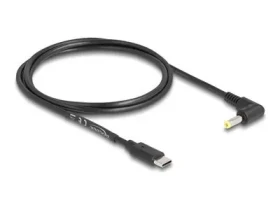 DeLock napájací kábel USB-C - DC 4,0 x 1,7 mm 90 ° / Kábel / 1,5 m / čierny (85665)