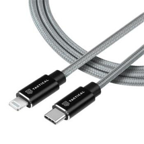 Tactical Fast Rope Aramid Cable USB-C - Lightning MFi 1m šedá (8596311153204)