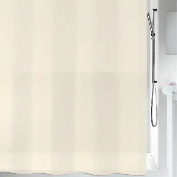 Spirella BIO sprchový záves béžový - priesvitný / 180 x 200 cm / PEVA