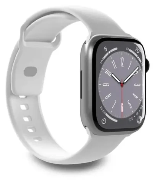 Puro ICON biela / Remienok pre Apple Watch / 38/40/41 mm / Silikón (PUICNAW40WHI)