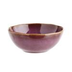 MADAM STOLTZ Kameninová miska Plum Reactive Glaze Small