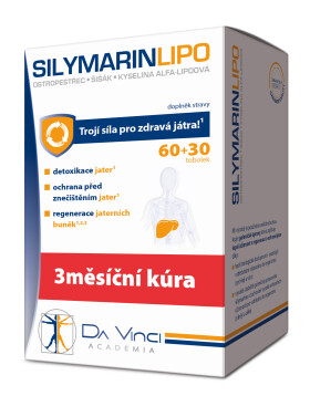 DA VINCI Silymarin lipo 60 kapsúl + 30 ZADARMO