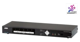 Aten 4- Port USB HDMI Multi-View / KVM switch / 4K UHD / 2x RJ-45 / 1U (CM1284-AT-G)