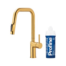 KFA KFA - Batéria drezová DUERO PURE STYLE výsuvná s filtráciou brúsené zlato 6623-313-31
