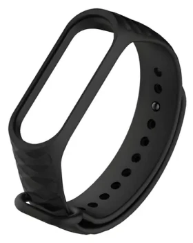 Beline Silicone Strap čierna verzia 2 / Remienok / XIAOMI Mi Band 3/4 / Silikónový