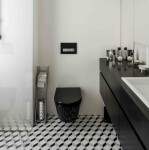 CALANI - Závesná WC misa LOYD čierna vrátane sedátka CAL-C0020