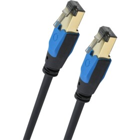 Oehlbach D1C19355 RJ45 sieťové káble, prepojovacie káble CAT 8.1 5.00 m čierna 1 ks; D1C19355