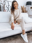 Dámska tepláková súprava MILIAN AY0819 beige - FashionStreet S