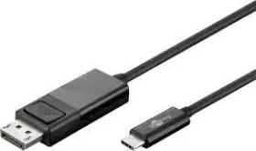Goobay 79295 káblový adaptér USB-C - DisplayPort (4k 60 Hz) 1.20 m čierna (4040849792953)