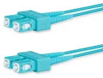Lanview optický patch kábel SC-SC tyrkysová / Optický patch kábel / Multimode OM3 / Duplex / 5 m (LVO231475)