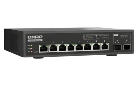 QNAP QSW-L3208-2C6T / Switch / 6x 10GbE RJ45 / 2x 10GbE SFP+/RJ45 combo / Lite Managed / riadený (QSW-L3208-2C6T)
