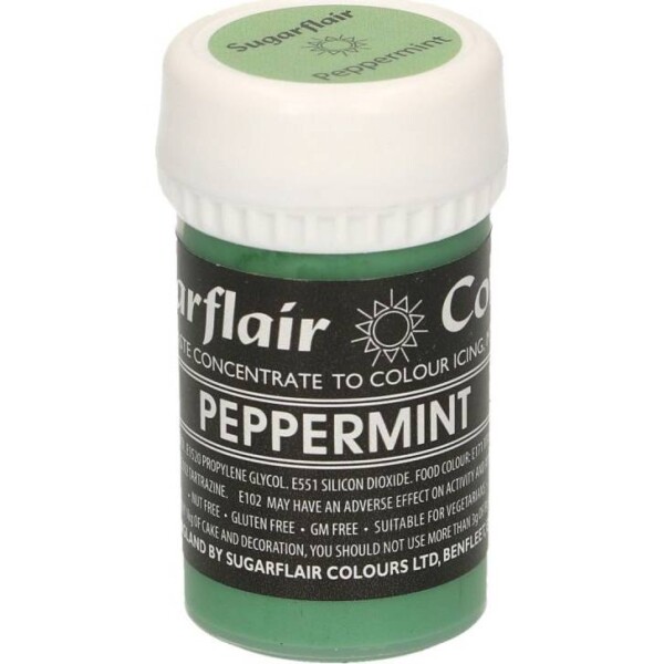 Gélová farba peppermint pastelová 25 g - Sugarflair - Sugarflair