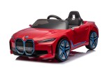 Mamido Mamido Elektrické autíčko BMW i4 červené 12V7Ah EVA kolesá ECO Koža