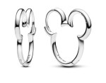 Pandora Strieborné kruhové náušnice Mickey Mouse Disney 293528C00