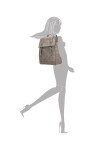 Dámsky batoh a kabelka 2v1 Enrico Benetti Amy Tablet Backpack Medium Taupe