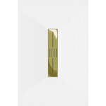 MEXEN/S - Toro obdĺžniková sprchová vanička SMC 140 x 70, biela, mriežka zlatá 43107014-G