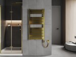 MEXEN/S - Urán radiátor + vykurovacia tyč 1200 x 600 mm, 600 W, zlatá W105-1200-600-2600-50