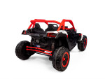 Mamido Mamido Elektrické autíčko Buggy Bumper 66 červené | 24V | 4x200W | EVA | LED | 2,4 Ghz | ECO koža