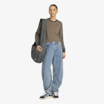 Kalhoty adidas High Rise Barrel Leg Denim Jeans Worn Blue Denim 28/30