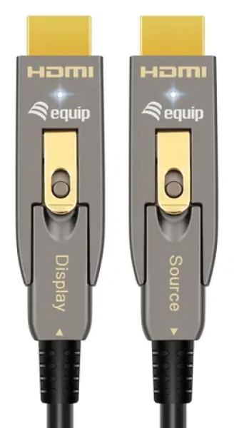Equip HDMI 2.0 AOC 15 m čierna / Kábel / 4K/60Hz / HDMI Ethernet Channel / Odnímateľné konektory D/A (119412)