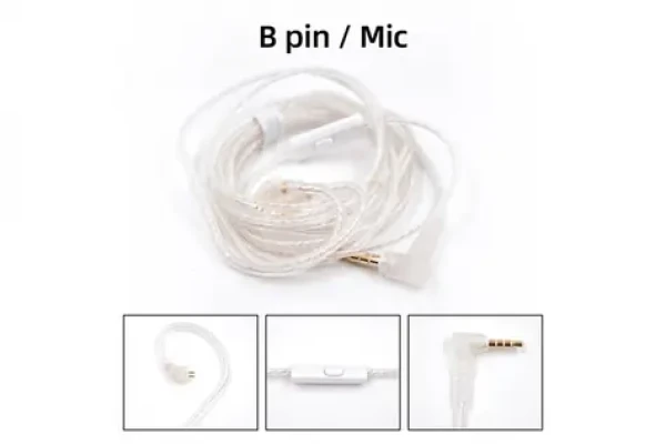 KZ postriebrený upgrade kábel 2PIN (B-Pin) (6970493062080)
