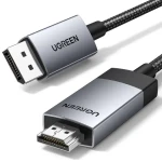 Ugreen DP119 DisplayPort - HDMI kábel 2m šedá / 4K 60Hz (15774)