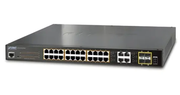 Planet GS-4210-24PL4C / Switch / L2 / 28x Gigabit RJ-45 (24x PoE 802.3at) / 4X 1G SFP / 430W (GS-4210-24PL4C)