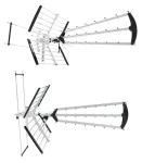 Libox LB2000 čierna / Vonkajšia TV anténa / duálna / zosilnenie 32 dB / LTE filter / 174-790 MHz (LB2000)