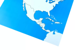 Moyo Montessori Moyo Montessori Kontrolná mapa - Severná Amerika Nová - bez popisov