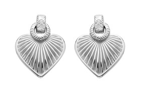 Hot Diamonds Romantické strieborné náušnice s diamantmi Essence DE820