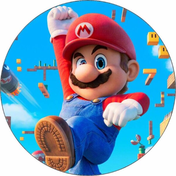 Jedlý papier Super Mario v hre 19,5 cm - Pictu Hap - Pictu Hap