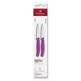 VICTORINOX Swiss Classic Kuchynský nôž 8 cm set 2 ks fialová / špicaté rovné ostrie (6.7605.2C1)
