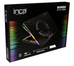 INCA INC-608GMS čierna / Chladiaci podstavec pre notebook / 1x ventilátor 185mm / RGB podsvietenie / 800RPM / 2x USB (INC-608GMS)