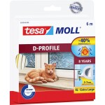 Tesa D-Profil 05393-00100-01 tesniaca páska tesaMOLL® biela (d x š) 6 m x 9 mm 6 m; 05393-00100-01