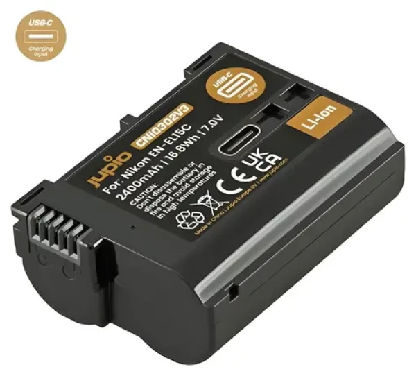 JUPIO EN-EL15C Ultra C / Akumulátor pre Nikon / 2400 mAh / USB-C (CNI0302V3)